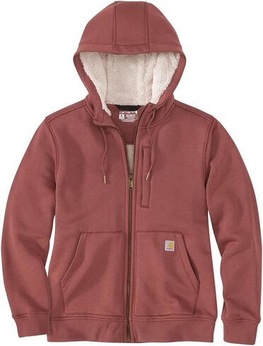 Carhartt Women's Relaxed Fit Midweight Sherpa-Lined Full-Zip Sweatshirt in Saudi Arabia