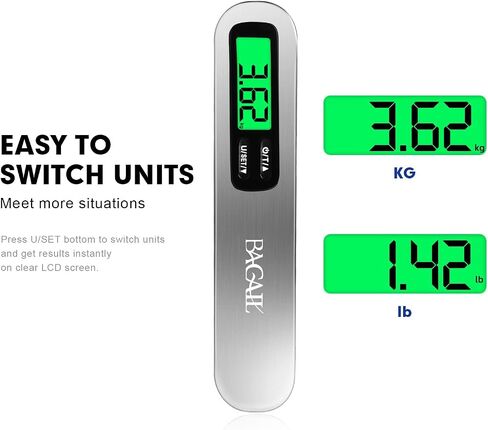 BAGAIL Digital Luggage Scale and 4 Set Compression Packing Cubes in Saudi Arabia