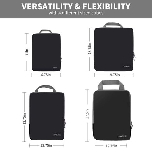 BAGAIL Digital Luggage Scale and 4 Set Compression Packing Cubes in Saudi Arabia