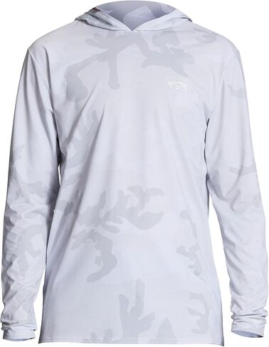 Billabong Men's Standard Arch Mesh Loose Fit Long Sleeve Hooded 50+ UPF Surf Shirt Rashguard in Saudi Arabia
