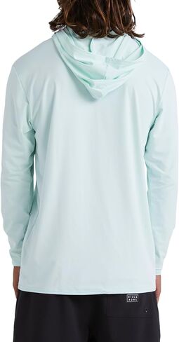 Billabong Men's Standard Arch Mesh Loose Fit Long Sleeve Hooded 50+ UPF Surf Shirt Rashguard in Saudi Arabia