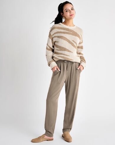 Splendid Women's Rafe Straight Leg Pant | Comfy Drawstring Waist and Chic Ribbed Details in Saudi Arabia
