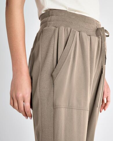 Splendid Women's Rafe Straight Leg Pant | Comfy Drawstring Waist and Chic Ribbed Details in Saudi Arabia