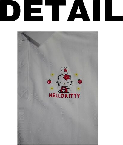 قميص بولو للفتيات Hellokitty للأطفال من القطن بأكمام طويلة قميص تنس بياقة مقلوبة للأسفل للأطفال الصغار الصغار من 7 إلى 12 سنة in Kuwait