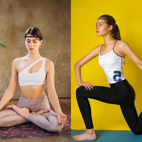 12 Pieces Thin Non-Slip Elastic Sports Headbands, Skinny Athletic Hair Bands for Yoga, Exercise, Running, Soccer, Sweatband in Black and Gray in Saudi Arabia