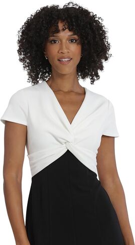 Maggy London Women's 2fer Combo Bodice Fit and Flare Workwear Office Career Event Party Occasion Guest of in Kuwait