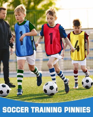 Suhine 48 Pcs Soccer Penny for Sports Assorted Colors Soccer Scrimmage Vests Team Practice Jersey for Adults Kids in Saudi Arabia