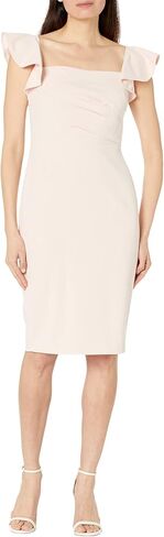 Calvin Klein Flutter Sleeve Square Neck Sheath in Saudi Arabia