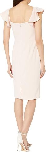 Calvin Klein Flutter Sleeve Square Neck Sheath in Saudi Arabia