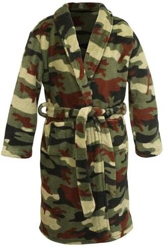 Plush for life Boys Robe Long Sleeves with Pockets, Kimono Style Kids Bathrobe Soft Plush Fluffy Robes, Great Gifts for Kids in Saudi Arabia