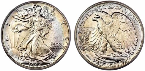 إطار عملة معدنية من الفضة الإسترليني مقابل 50 سنتًا ونصف دولار كينيدي - فرانكلين - حرية المشي in Kuwait