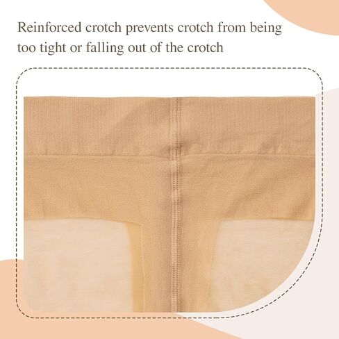 Yilanmy Plus Size Tights 20D Sheer Tights for Women High Waist Plus Size Pantyhose Queen Size Tights 2 Pairs in Kuwait