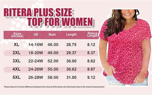 RITERA Women Plus Size Tops Tie Dye V Neck Shirt Floral Camo Summer Short Sleeve Tunic Oversized Ladies Blouse XL-5XL in Saudi Arabia