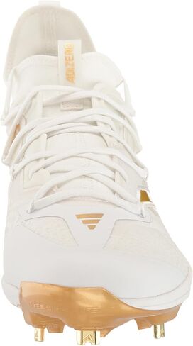 adidas Men's Adizero Afterburner 9 NWV Sneaker, White/Gold Metallic/White, 8 in Saudi Arabia