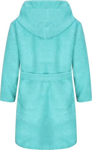 Kids Soft Towel Hooded Robe Cotton Bathrobe for Girls 5-16 Years in Kuwait