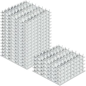 MOZCORN Truss Plates 6x6 Inch, Pronged Truss Mending Plate with Nail Teeth, Tie Plate for Roofing Wood Connector(10 Pcs)
