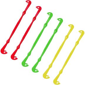 Loop Tyer - Hook Loop Tyer for Fishing - Plastic Fishing Line Knot Tying Tool, 2 Pcs Red & 2 Pcs Green & 2 Pcs Yellow