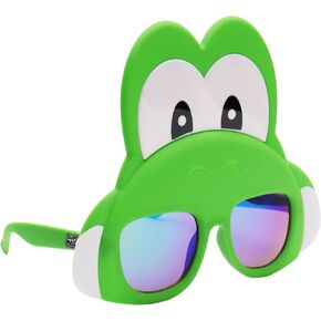 Costume Sunglasses Super Mario Purple Waluigi Sun-Staches Party Favors UV400,Purple/Blue, 8"