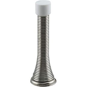 Prime-Line J 4602 4 In. Floor Stop, Solid Brass, Brushed Chrome Finish (Single Pack)