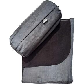 Savior Survival Gear Outdoor Waterproof Blanket – Portable, Lightweight, Windproof, Fleece Camping Blanket - (Stadium Blanket - Picnic Blanket - Hiking Blanket - Roll-up Travel Blanket), Grey