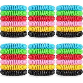 40 Pack Mosquito Repellent Bracelets for Adults & Kids, DEET-Free Bands, Individually Wrapped Repellent Wristbands