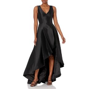 Calvin Klein Women's Sleeveless V-Neck High Low Dress, Eggshell, 2
