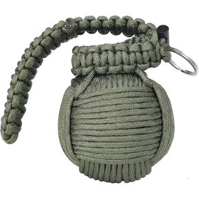 Survival Kit Paracord Grenade أفضل 48 أداة للطوارئ (الجيش الأخضر)