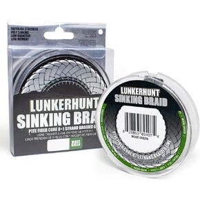 Lunkerhunt Sinking Braid 50 Lbs, 150 Yards - Moss Green
