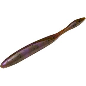 Strike King (DSKVD5-807 KVD Dream Shot Magnum 5 Soft Bait Worm Fishing Lure, 807 - Green Pumpkin Purple Swirl, 5", Hinged Tail