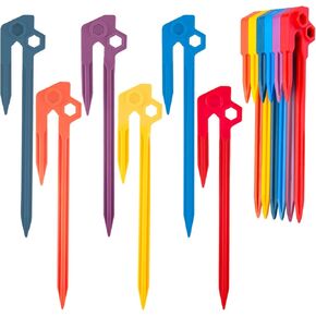 6 PCS Tent Stakes,Heavy Duty Camping Stake Sturdy Novelty 8.1Inch Tent Pegs for Camping Patio, Garden, Canopies, Grassland, Outdoor