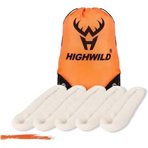 Highwild Deer & Elk Game Bags, Reusable Hunting Meat Bag - Heavy Duty Quarter Bags, Durable Big Game Bags for Elk, Caribou, Deer, Antelope, Duck, Moose - 5 Pack