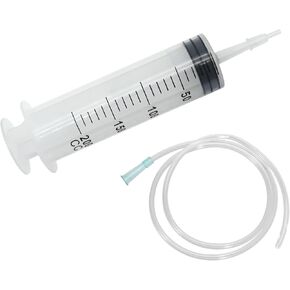 Hoypeyfiy 550ml Large Syringe ,Plastic Syringe with 40 Inches Plastic Tubing for Scientific Labs,Liquid,Plant Irrigation,Perfumes,Inks,Feeding Pets