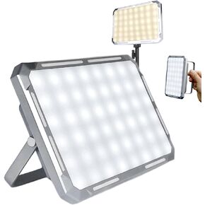 LED Camping Work Lantern, Multifunctional Camping Lights, Battery Powered 4000mAh, 7 Light Modes, IP44 Waterproof, Rechargeable Light with Magnet for Outdoor, Emergency, Fish, Hiking