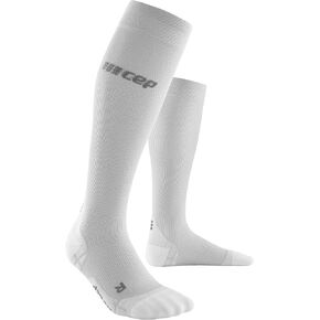 CEP Women's Ultralight Compression Tall Run Socks Grey/Light Grey Size 3
