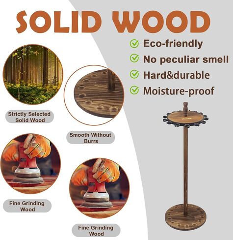 حاملات قضبان الصيد من Aventik للمرآب، حامل أرضي يحمل ما يصل إلى 15 و16 قضيبًا منظم تخزين معدات الصيد الخشبية، رف عمود الصيد (رف قضيب 15 ثانية) in Kuwait