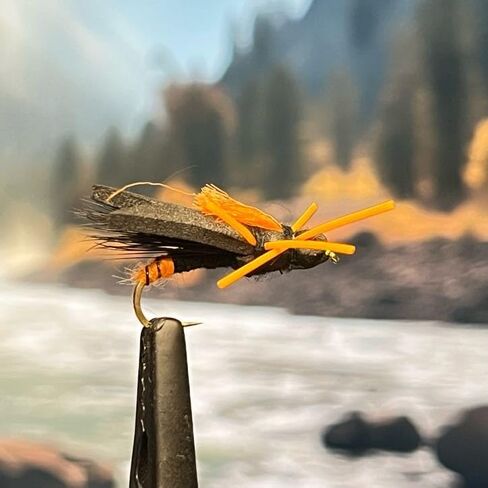 Mega Moodah Cicada - Sizes #8, 10, 12 - Pack of 3 - Terrestrial Dry Fly Attractor - Unsinkable Foam - Dropper Rig - Flyfish for Trout Bass Bluegill Crappie and Other Gamefish in Saudi Arabia