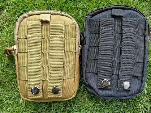 Tactical Waist Packs, Military Molle Compact Waist Bag, Multifunctional Fanny Pack Pouch for Camping Hiking Cycling Hunting Climbing Travel (Black) in Saudi Arabia