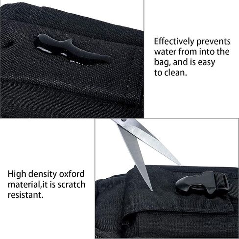 Tactical Waist Packs, Military Molle Compact Waist Bag, Multifunctional Fanny Pack Pouch for Camping Hiking Cycling Hunting Climbing Travel (Black) in Saudi Arabia