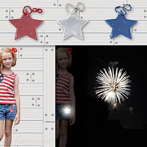 عاكسات أمان - نجوم - معدات عاكسة أنيقة للسترات والحقائب والمحافظ وحقائب الظهر وعربات الأطفال والكراسي المتحركة - صنع في الولايات المتحدة الأمريكية in Kuwait