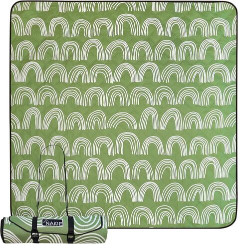 Picnic Blanket - Extra Large, Waterproof, Machine Washable, Easy Storage. Perfect for Camping, Picnics & Outdoor, Children by The Beach or Playing with Dog, 78inch x 78inch (Happy Days) in Saudi Arabia