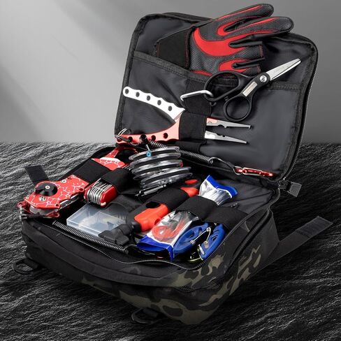 Jueachy Tactical Molle Pouch Large Admin Bag Utility Tool Pouches Molle Attachment EDC Pouches Expandable Molle Accessories Organizer Medical Pocket U.S.A Patch Included in Saudi Arabia
