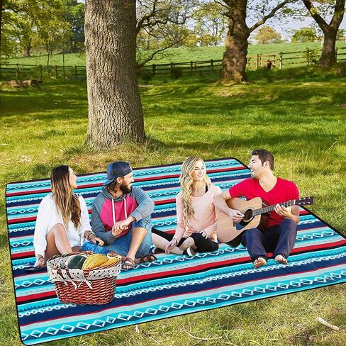 Picnic Blanket,Picnic Blanket Waterproof Foldable with 3 Layers Material,Extra Large Picnic Blanket Picnic Mat Beach Blanket 78.7"x118.1" for Camping Beach Park Hiking Fireworks,Larger & Thicker(XL) in Saudi Arabia