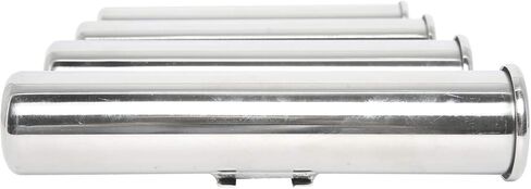 DasMarine 4 أنابيب مثبتة على الحائط 316 حامل قضيب من الفولاذ المقاوم للصدأ رف صيد السمك لمركب بحري يخت تخييم RV in Kuwait