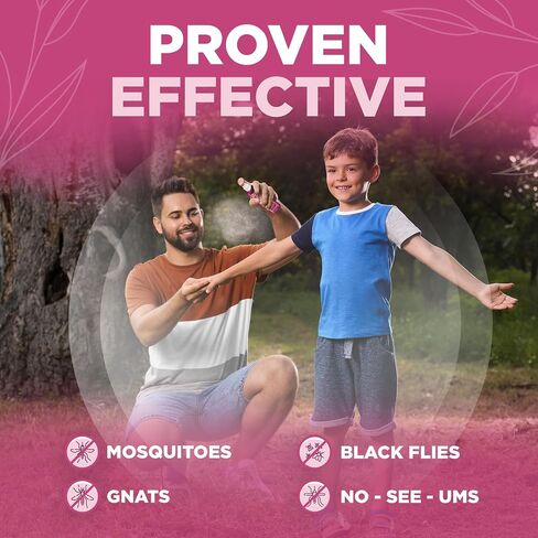 Shine Like Sable Deet-Free Insect & Mosquito Repellent 2 Pack 8oz – Kid & Pet-Safe, Pleasant Insect Repellent w/Lemongrass Oil - Insect Repellent Against Mosquitoes, Gnats, Black Flies, & No-see-ums in Saudi Arabia