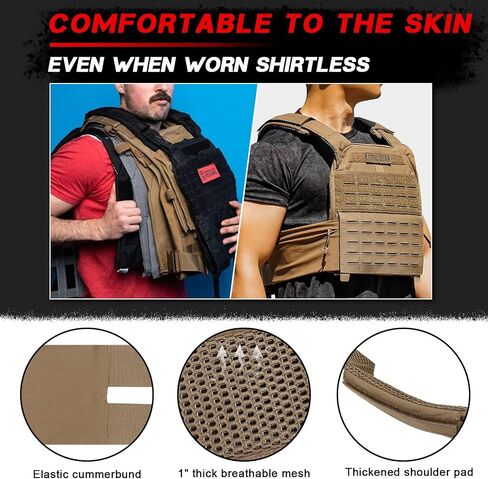 PETAC GEAR Weighted Vest Adjustable Tactical Weight Vests, Trainer Fitness Strength Endurance Workout Training Vest in Saudi Arabia