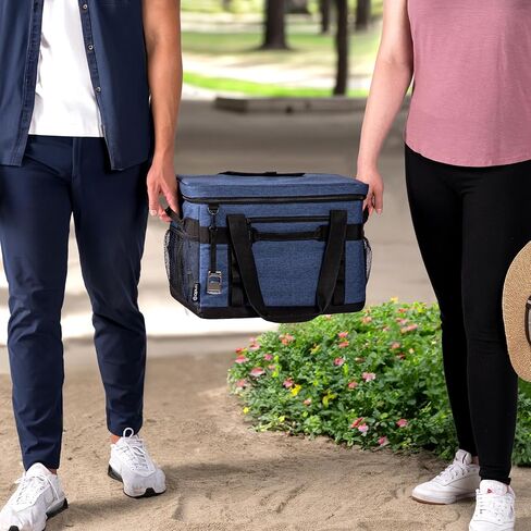 OPUX Soft Cooler Bag, Insulated Collapsible Soft Sided Portable Cooler, 48/60 Cans Leakproof Cooler for Beach Camping with Shoulder Strap, Ice Chest for Travel Road Trip Picnic in Saudi Arabia