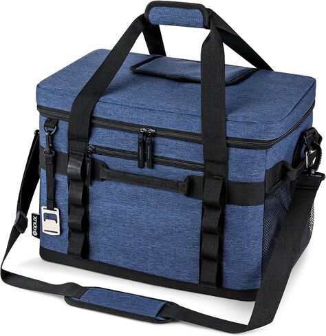 OPUX Soft Cooler Bag, Insulated Collapsible Soft Sided Portable Cooler, 48/60 Cans Leakproof Cooler for Beach Camping with Shoulder Strap, Ice Chest for Travel Road Trip Picnic in Saudi Arabia