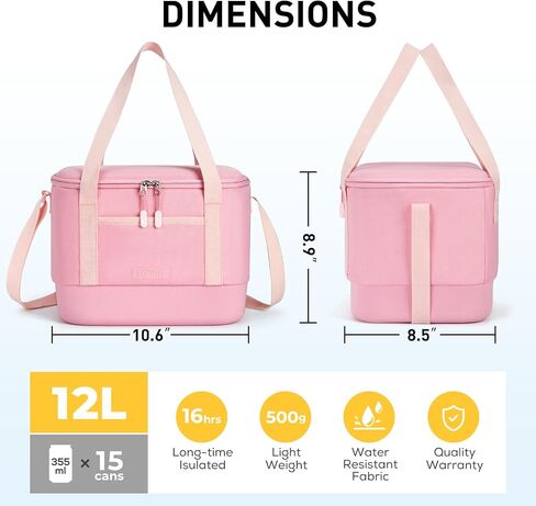 TOURIT 12L Carry Out Soft Cooler Insulated Travel Bag Lunch Cooler for Outdoor, Camping, Picnic, Travel in Saudi Arabia