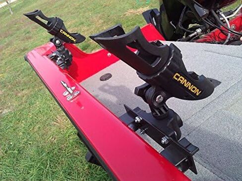حامل قضيب 2X لنظام Lund Boat Sport Trak Gunnel - مع حامل قضيب المدفع المثبت in Saudi Arabia