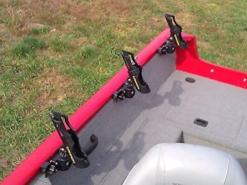 حامل قضيب 2X لنظام Lund Boat Sport Trak Gunnel - مع حامل قضيب المدفع المثبت in Saudi Arabia